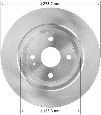BENDIX PREMIUM DRUM AND ROTOR Disc Brake Rotor  PRT5949