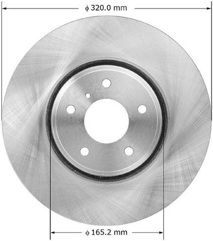 BENDIX PREMIUM DRUM AND ROTOR Disc Brake Rotor  PRT5950