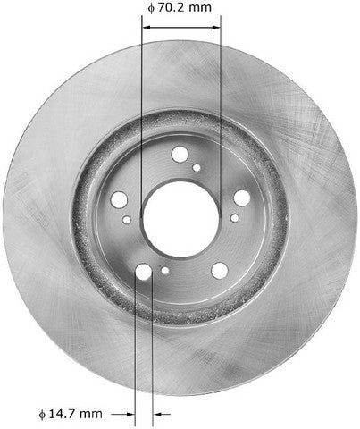 BENDIX PREMIUM DRUM AND ROTOR Disc Brake Rotor  PRT5951