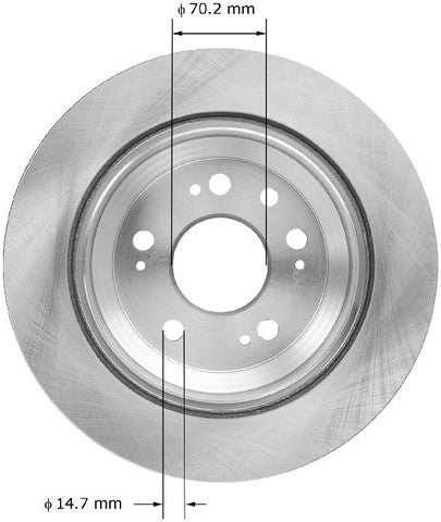 BENDIX PREMIUM DRUM AND ROTOR Disc Brake Rotor  PRT5952