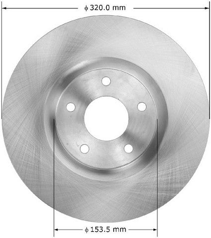BENDIX PREMIUM DRUM AND ROTOR Disc Brake Rotor  PRT5953