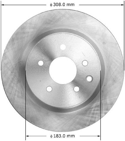 BENDIX PREMIUM DRUM AND ROTOR Disc Brake Rotor  PRT5955