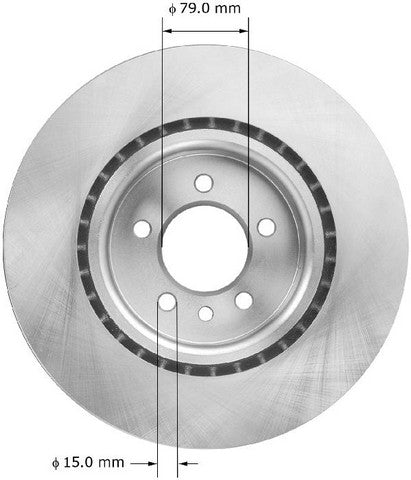 BENDIX PREMIUM DRUM AND ROTOR Disc Brake Rotor  PRT5956