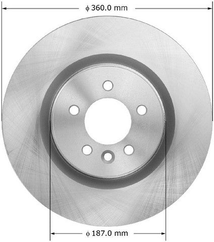 BENDIX PREMIUM DRUM AND ROTOR Disc Brake Rotor  PRT5956