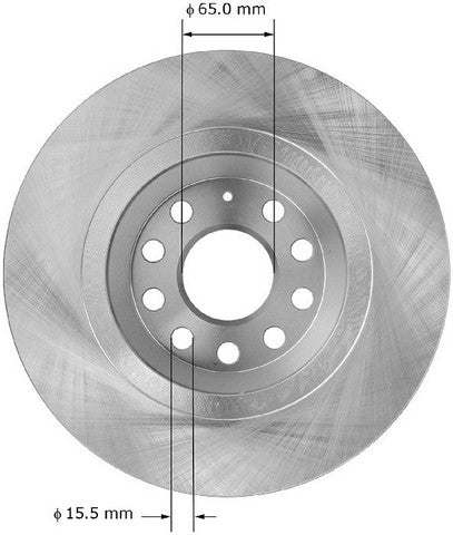 BENDIX PREMIUM DRUM AND ROTOR Disc Brake Rotor  PRT5958