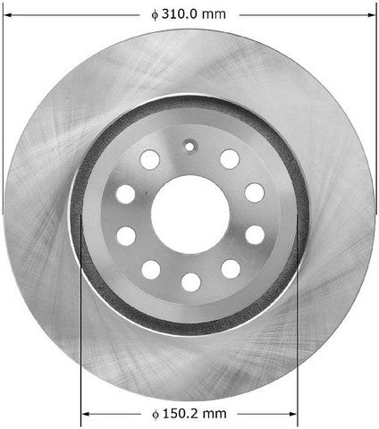 BENDIX PREMIUM DRUM AND ROTOR Disc Brake Rotor  PRT5958