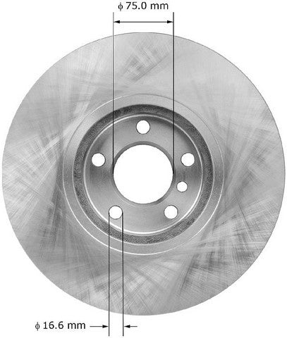 BENDIX PREMIUM DRUM AND ROTOR Disc Brake Rotor  PRT5969