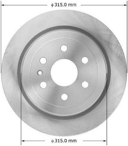 BENDIX PREMIUM DRUM AND ROTOR Disc Brake Rotor  PRT5972