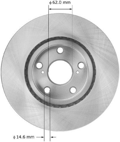 BENDIX PREMIUM DRUM AND ROTOR Disc Brake Rotor  PRT5981