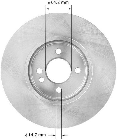 BENDIX PREMIUM DRUM AND ROTOR Disc Brake Rotor  PRT5984
