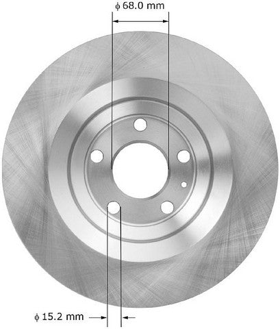 BENDIX PREMIUM DRUM AND ROTOR Disc Brake Rotor  PRT5985