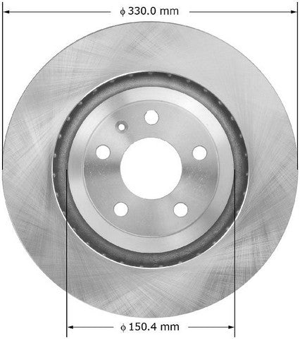 BENDIX PREMIUM DRUM AND ROTOR Disc Brake Rotor  PRT5985