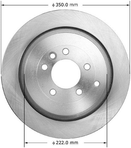 BENDIX PREMIUM DRUM AND ROTOR Disc Brake Rotor  PRT5989