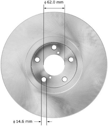 BENDIX PREMIUM DRUM AND ROTOR Disc Brake Rotor  PRT5992