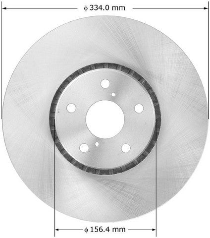 BENDIX PREMIUM DRUM AND ROTOR Disc Brake Rotor  PRT5992