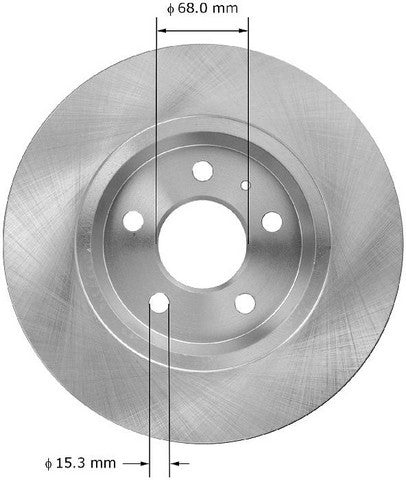 BENDIX PREMIUM DRUM AND ROTOR Disc Brake Rotor  PRT5993