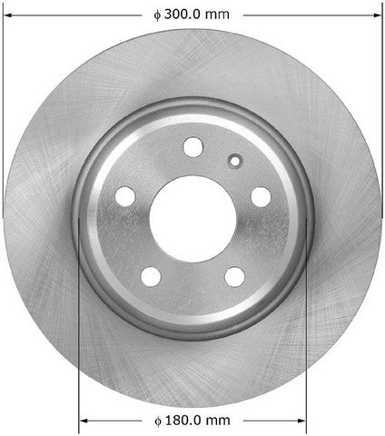 BENDIX PREMIUM DRUM AND ROTOR Disc Brake Rotor  PRT5993