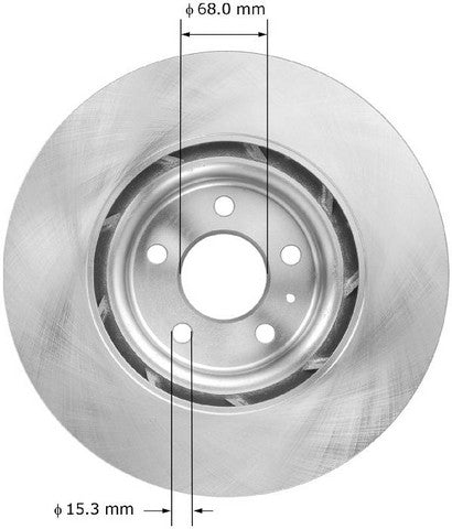 BENDIX PREMIUM DRUM AND ROTOR Disc Brake Rotor  PRT5994