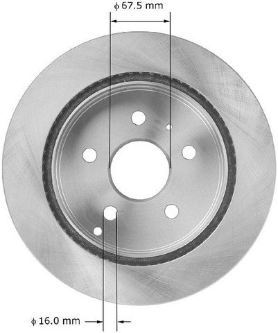 BENDIX PREMIUM DRUM AND ROTOR Disc Brake Rotor  PRT5996