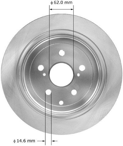 BENDIX PREMIUM DRUM AND ROTOR Disc Brake Rotor  PRT6001