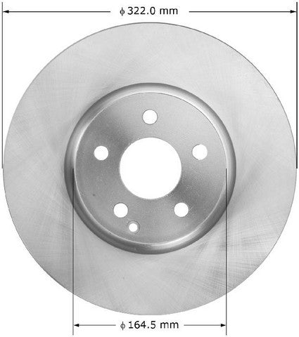 BENDIX PREMIUM DRUM AND ROTOR Disc Brake Rotor  PRT6003