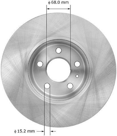 BENDIX PREMIUM DRUM AND ROTOR Disc Brake Rotor  PRT6004
