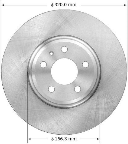 BENDIX PREMIUM DRUM AND ROTOR Disc Brake Rotor  PRT6004