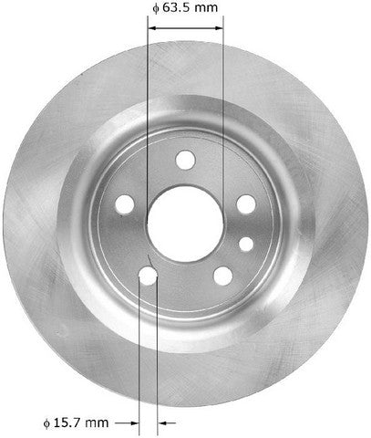 BENDIX PREMIUM DRUM AND ROTOR Disc Brake Rotor  PRT6006