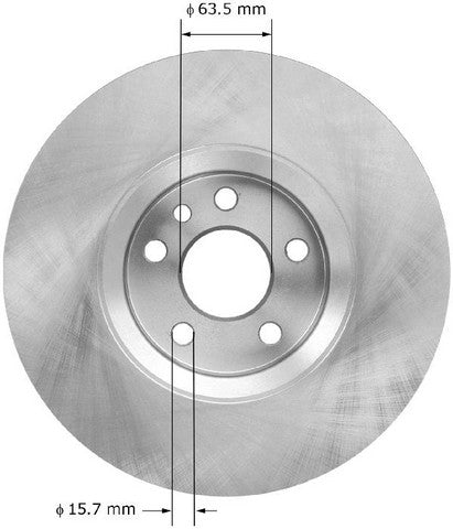 BENDIX PREMIUM DRUM AND ROTOR Disc Brake Rotor  PRT6007
