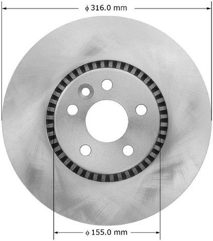 BENDIX PREMIUM DRUM AND ROTOR Disc Brake Rotor  PRT6007