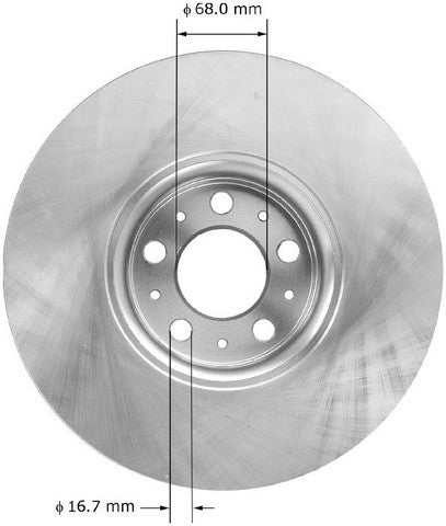BENDIX PREMIUM DRUM AND ROTOR Disc Brake Rotor  PRT6011