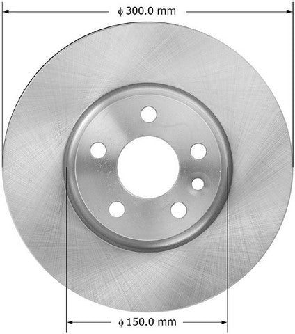 BENDIX PREMIUM DRUM AND ROTOR Disc Brake Rotor  PRT6015