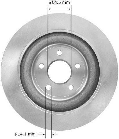 BENDIX PREMIUM DRUM AND ROTOR Disc Brake Rotor  PRT6022