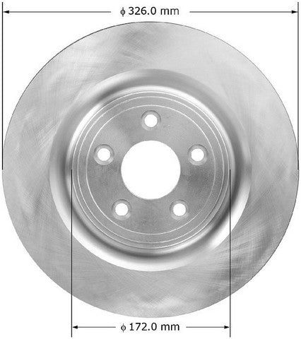BENDIX PREMIUM DRUM AND ROTOR Disc Brake Rotor  PRT6022