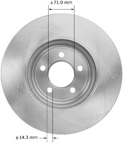 BENDIX PREMIUM DRUM AND ROTOR Disc Brake Rotor  PRT6023
