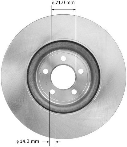 BENDIX PREMIUM DRUM AND ROTOR Disc Brake Rotor  PRT6026