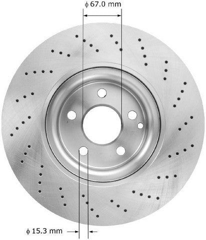 BENDIX PREMIUM DRUM AND ROTOR Disc Brake Rotor  PRT6029