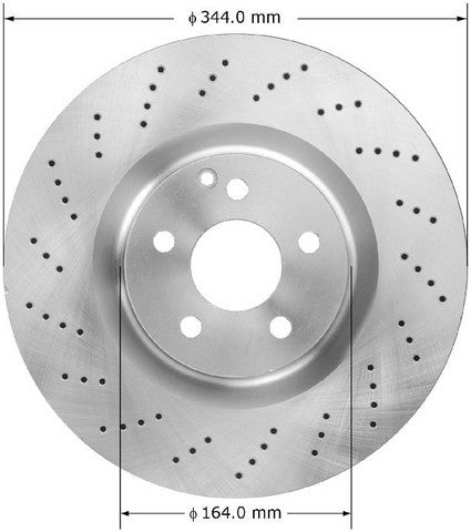 BENDIX PREMIUM DRUM AND ROTOR Disc Brake Rotor  PRT6029