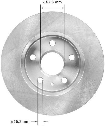 BENDIX PREMIUM DRUM AND ROTOR Disc Brake Rotor  PRT6033