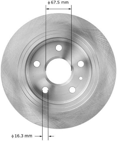 BENDIX PREMIUM DRUM AND ROTOR Disc Brake Rotor  PRT6034