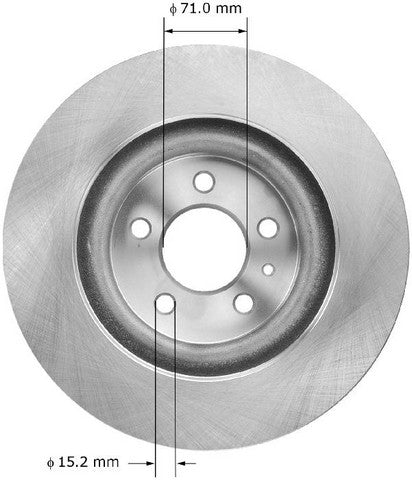 BENDIX PREMIUM DRUM AND ROTOR Disc Brake Rotor  PRT6035