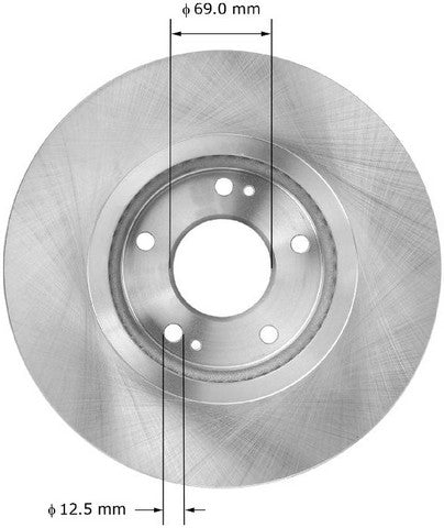BENDIX PREMIUM DRUM AND ROTOR Disc Brake Rotor  PRT6036
