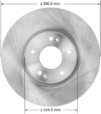 BENDIX PREMIUM DRUM AND ROTOR Disc Brake Rotor  PRT6036