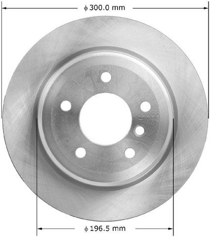 BENDIX PREMIUM DRUM AND ROTOR Disc Brake Rotor  PRT6042