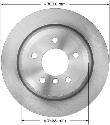 BENDIX PREMIUM DRUM AND ROTOR Disc Brake Rotor  PRT6043