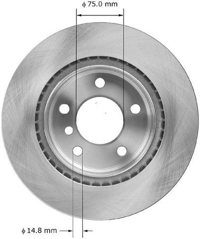 BENDIX PREMIUM DRUM AND ROTOR Disc Brake Rotor  PRT6046
