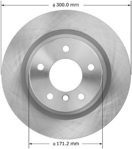 BENDIX PREMIUM DRUM AND ROTOR Disc Brake Rotor  PRT6046