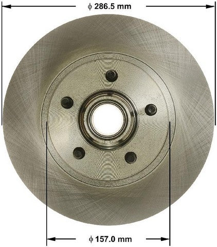 BENDIX PREMIUM DRUM AND ROTOR Disc Brake Rotor and Hub Assembly  PRT6051