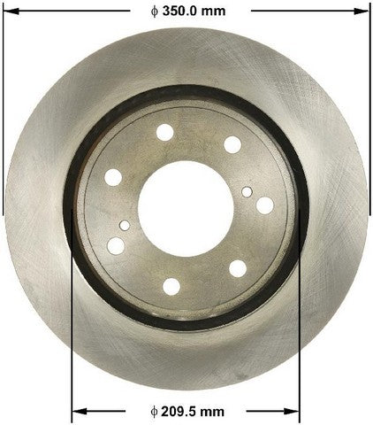 BENDIX PREMIUM DRUM AND ROTOR Disc Brake Rotor  PRT6053