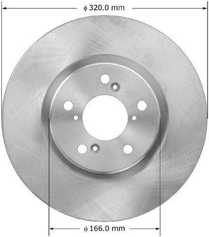 BENDIX PREMIUM DRUM AND ROTOR Disc Brake Rotor  PRT6054